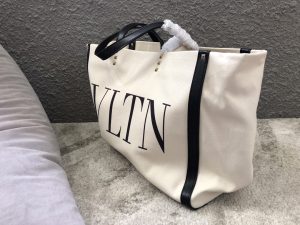 原單VALENTINO華倫天奴包包 帆布款購物袋 GARAVANI 小號帆布托特包 黑