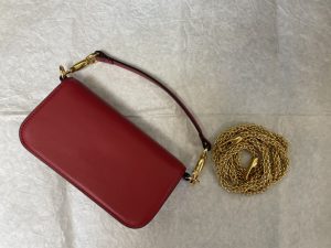 専櫃複刻VALENTINO華倫天奴包包 Garavani LOCÒ小號小牛皮手袋 紅