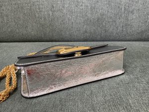原單複刻VALENTINO華倫天奴包包 VLOGO SIGNATURE LOCÒ小牛皮手袋 銀