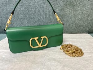原單複刻VALENTINO華倫天奴包包 VLOGO SIGNATURE LOCÒ小牛皮手袋 緑