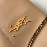 専櫃複刻YSL聖羅蘭包包 kate正反兩用麂皮&平紋牛皮手袋22cm 杏色