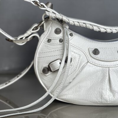 専櫃1比1 balenciaga巴黎世家 LE CAGOLE加小號單肩包 油蠟白
