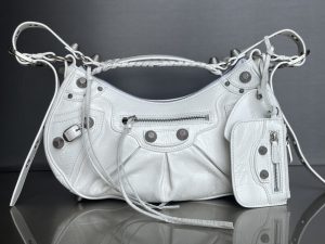 専櫃一比一 balenciaga巴黎世家 LE CAGOLE小號單肩包 油蠟白