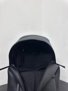 一比一原單BALENCIAGA巴黎世家包包 Everyday黑色柔滑雙層牛皮革雙肩包 大號