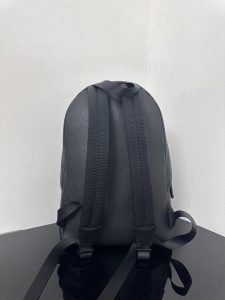 一比一原單BALENCIAGA巴黎世家包包 Everyday黑色柔滑雙層牛皮革雙肩包 小號