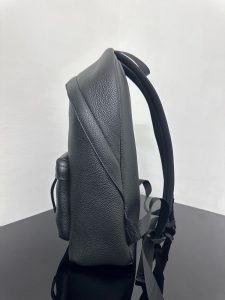 一比一原單BALENCIAGA巴黎世家包包 Everyday黑色柔滑雙層牛皮革雙肩包 小號