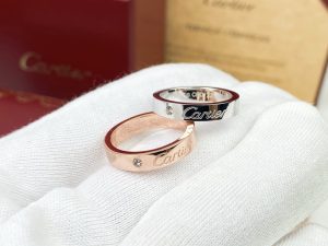 Cartier 卡地亞字母logo高仿單磚戒指 經典專櫃同步款