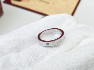 Cartier 卡地亞字母logo高仿單磚戒指 經典專櫃同步款