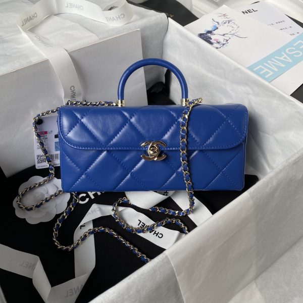 頂級復刻奢侈品CHANEL 香奈兒原單手提包藍色