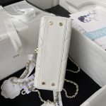 頂級奢侈品一比一原單CHANEL米白色鏈條包 方形包女款