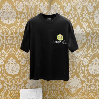 2024高仿Chanel專櫃同步圓領短袖T恤 定制面料