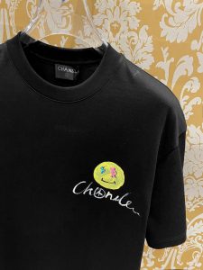 2024高仿Chanel專櫃同步圓領短袖T恤 定制面料