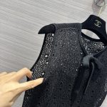 CHANEL香奈兒高仿連衣裙 黑色真絲材質 值得擁有