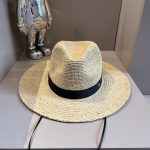 CHANEL高仿香奈兒拉菲草帽純手工打造高級定制寬邊 草帽 巴拿馬帽