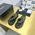 CHANEL香奈兒高仿走秀款夾腳拖鞋女款涼鞋時尚奢侈品