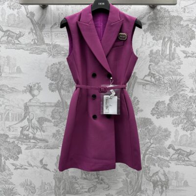 頂級復刻奢侈品DIOR迪奧女裝衣服無袖馬甲裙背心