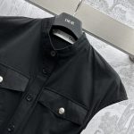 DIOR一比一復刻奢侈品女裝上衣純棉無袖馬甲裙 黑色