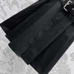 DIOR一比一復刻奢侈品女裝上衣純棉無袖馬甲裙 黑色