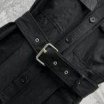 DIOR一比一復刻奢侈品女裝上衣純棉無袖馬甲裙 黑色