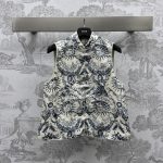 DIOR迪奧高仿太陽花盤扣馬甲無袖背心女款
