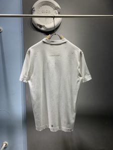 頂級面料原單幾番係列磨破純棉印花短袖T恤