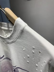 頂級面料原單幾番係列磨破純棉印花短袖T恤