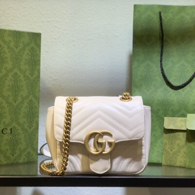 Marmont新款Gucci古馳A貨包包真皮女款斜挎包