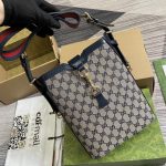 頂級復刻Original GG帆布材質Gucci高仿包包 水桶包男女同款