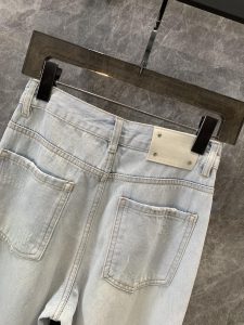 頂級原單路易威登LV春夏新品 logo撞色刺繡牛仔褲復古洗水 女款 直筒寬鬆牛仔褲