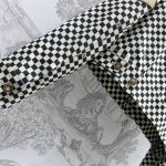 頂級高仿LV盤棋格女款牛仔外套 棋盤格拼皮牛仔外套