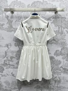 最高版本頂級原單LV重工唐磚襯衣連衣裙 女款奢侈品衣服