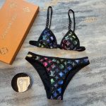 頂級高仿老花LV路易威登比基尼套裝泳衣