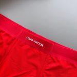 頂級原單高仿高品質路易威登時尚內褲 紅色