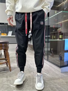 頂級高仿衣服Moncler男裝logo休閒純棉休閒運動褲