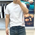 2024春夏新品logo刺繡圓領短袖T恤衫 一比一復刻 純棉蒙口高仿衣服