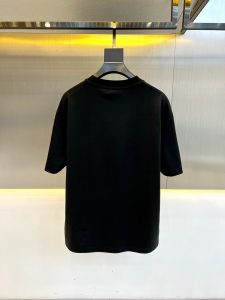 蒙口高仿男裝刺繡logo短袖純棉T恤拼色工藝精品男T恤彈力修身