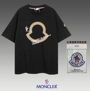 Moncler蒙口原單高仿2024新品圓領短袖logoT恤