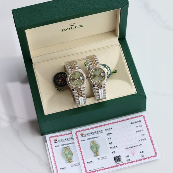 最強版本勞力士Rolex高仿女款日誌腕錶手錶鑲入磚石 瑞士機芯 手錶