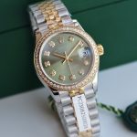 最強版本勞力士Rolex高仿女款日誌腕錶手錶鑲入磚石 瑞士機芯 手錶