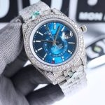 全新字面 單排大鑲鑽圈口 Rolex精品高仿男裝腕錶手錶