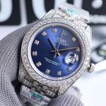 全新字面 單排大鑲鑽圈口 Rolex精品高仿男裝腕錶手錶