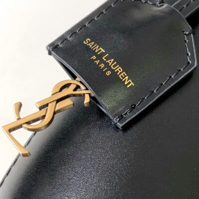 原單複刻YSL聖羅蘭包包 saint laurent box皮革toy購物袋 黑色