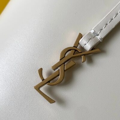 原單複刻YSL聖羅蘭包包 saint laurent box皮革toy購物袋 白色