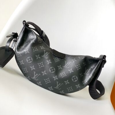 M47158獨家精品包包路易威登LVHamac小號手袋Monogram Eclipse 塗層