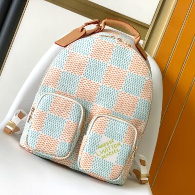 M40735高仿路易威登LV印花款MULTIPOCKET雙肩包真皮材質