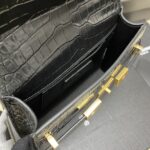 高仿YSL聖羅蘭包包 Manhattan BOX SAINT LAURENT mini 黑鱷/金