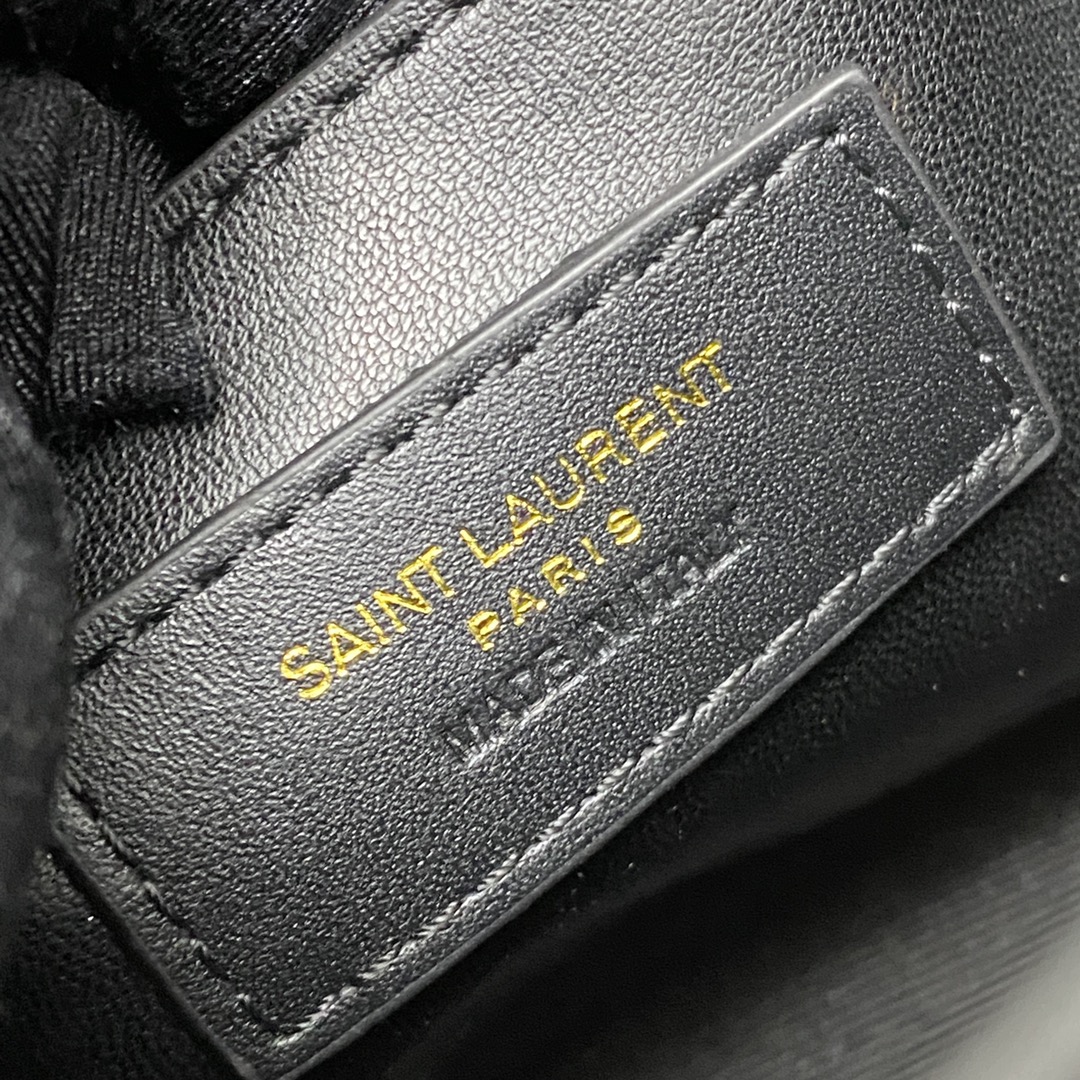 高仿YSL聖羅蘭包包 Manhattan BOX SAINT LAURENT mini 黑鱷/金