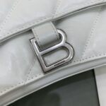 原單奢侈品BALENCIAGA巴黎世家包包 crush最香沙漏鏈條包 中号白色