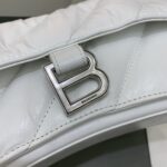 原單奢侈品BALENCIAGA巴黎世家包包 crush最香沙漏鏈條包 小號白色
