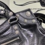 複刻高仿BALENCIAGA巴黎世家包包 Neo cagole機車包 黑色鑽扣